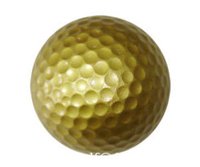 Chine Balle de golf de couleur dorée/balle de golf de nouveauté/balle d'entraînement argentée de Golf 2PC fournisseur