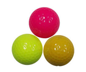 Chine Boule en deux pièces de pratique en matière de golf du golf ball/2PC de golf de fluorescence/boule de golf fournisseur