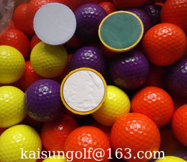 Chine boules de golf de gamme de couleur avec deux morceaux fournisseur