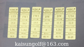Chine étiquette de golf , étiquettes de golf , étiquette de manche de golf , étiquettes de manche de golf , étiquette de golf , étiquette de longueur de golf fournisseur