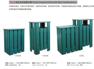 Chine Combinaisons de conteneur de déchets/de boîte mélange de motte de terre fournisseur