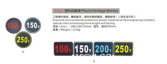 Chine Marqueurs en plastique de métrage fournisseur